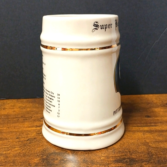 Vintage Pittsburgh Steelers Super Bowl XIII 13 Champions, Beer Stein Mug, NFL - Picture 3 of 6